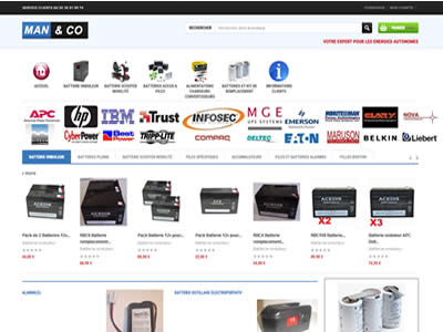 création du site E-commerce Manetco